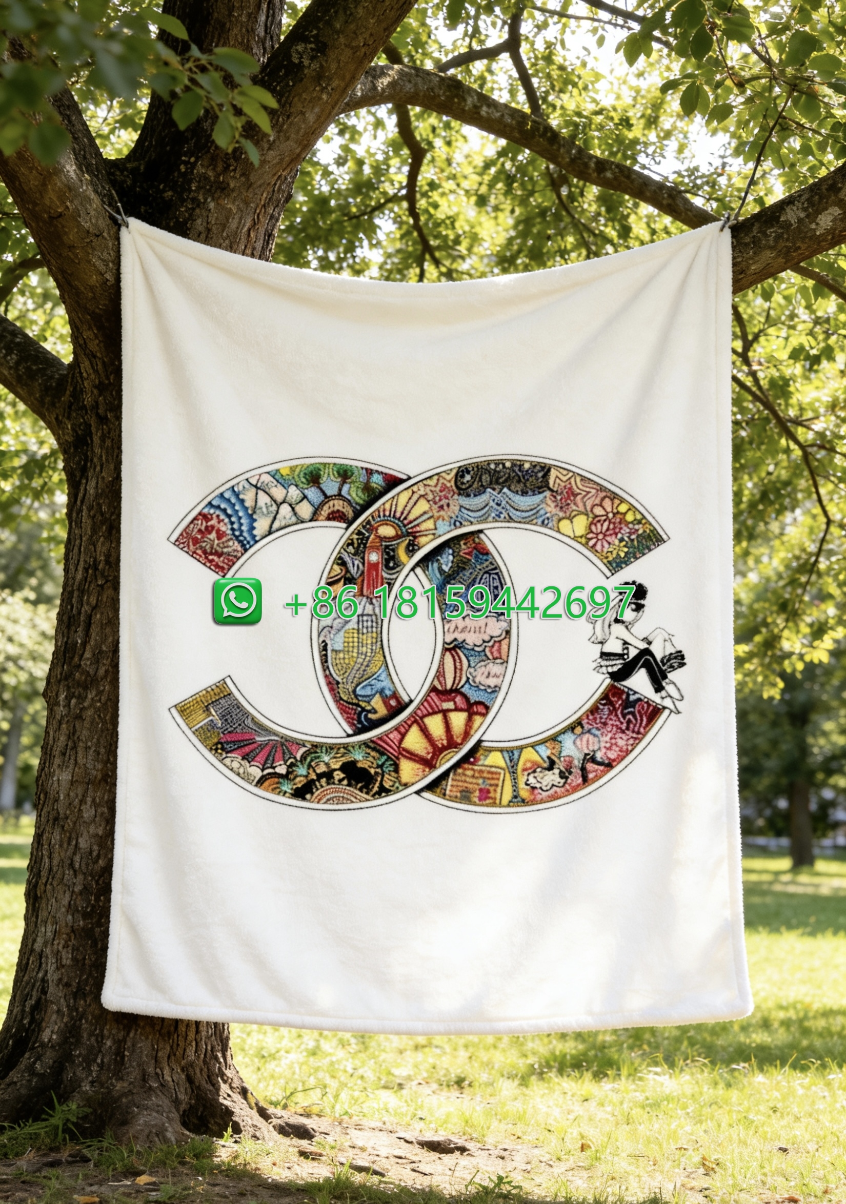 Chanel Throw Blankets